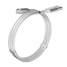Кабель Olmio Magnet Type-C белый