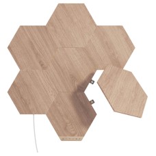 Умная система освещения Nanoleaf Elements, Hexagons, 7 шестиугольников Smart lighting Starter kit (NL52-K-002HB-7PK), Birchwood, 7 Pack