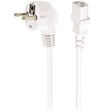 Кабель питания, Cablexpert PC-186W-VDE, 1.8м, Белый Cable power, Schuko - C13, white
