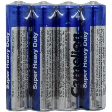 Батарейки Camelion AAA (R03P-BP4B) super heavy duty, комплект - 4 штуки	