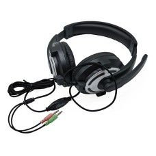 Гарнитура Ritmix RH-515M, Черный Garnitura 32 Ohm, 20-20000Hz, 105dB, 2.4m cable, volume control, black