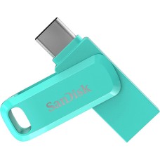 SANDISK 64GB Ultra Dual Drive Go USB Type-CTM Flash Drive Tiffany Green