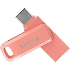 SANDISK 64GB Ultra Dual Drive Go USB Type-CTM Flash Drive Peach Amber