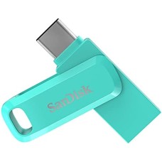 SANDISK 128GB Ultra Dual Drive Go USB Type-CTM Flash Drive Tiffany Green
