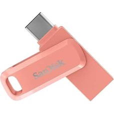 SANDISK 128GB Ultra Dual Drive Go USB Type-CTM Flash Drive Peach Amber