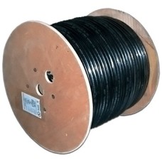 Кабель TWT коаксиальный RG11U 75 Ом, CCS, оплетка AL 960.16мм, ПВХ, черный, 305 м