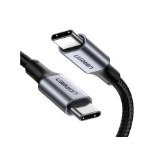 Интерфейсный кабель, Ugreen, US316/70427, USB-C на USB-C, 100W, 1 м, Чёрный