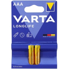 Батарейки Varta AAA (LR03/­MN2400) [4103-2] Longlife Extra, alkaline, комплект - 2 штуки, [4103-2]