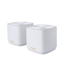 Сетевой маршрутизатор со встроенной беспроводной точкой доступа, ASUS, XD4 PLUS (W-2-PK), Wi-Fi 6, 2,4 ГГц/5 ГГц, 802.11a/b/g/n/ac/ax, AX1800, 1x10/100/1000М LAN/WAN, 1x10/100/1000М LAN, AiMesh, белый, 2 модуля в комплекте