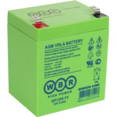 Батарея для UPS 12V, 5.5Ah, WBR GP1255 F2