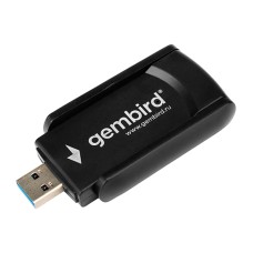 Беспроводной сетевой адаптер Gembird WNP-UA-020 Wireless LAN USB adapter, BT,WiFi 6 (867+400Mbps), USB