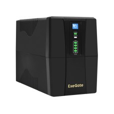 Блок бесперебойного питания BNB-600.LED.AVR.2SH UPS ExeGate 600VA/­360W, 12V/­7.2Ah*1, (2) Schuko