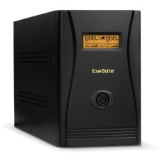 Блок бесперебойного питания ExeGate LLB-1000.LCD.AVR.4SH.RJ.USB UPS 1000VA/­650W, 12V/­7.2Ah*2, (4) Schuko