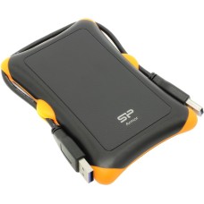 Внешний жесткий диск Silicon Power A30, SP020TBPHDA30S3K, 2 TB, black-orange HDD USB USB 3.1