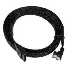 Кабель SATA, Cablexpert  CC-SATAM-DATA90-BLBR-100CM Cable internal, data, угловой разъем