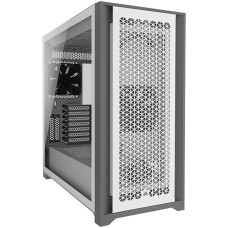 Корпус ATX midi tower Corsair, 5000D Airflow, CC-9011211-WWбез БП), Белый Case CC-9011211-WW, white