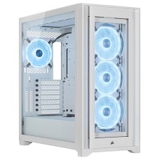 Корпус ATX midi tower Corsair, iCUE 5000X RGB QL Edition, CC-9011233-WW(без БП), Белый Case white