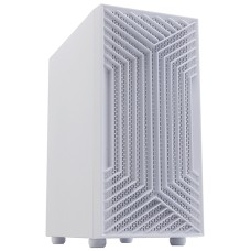 Корпус MATX mini tower APEX M201,4*120 fan, (без БП), белый Case 4*120 white