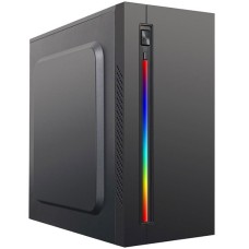 Уц. Корпус MATX mini tower APEX V03, RGB (400W), небольшая вмятина сверху Case black