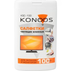 Чистящие салфетки Konoos, KSC-100, 100 шт для ЖК - экранов