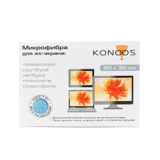 Чистящие салфетки Konoos, KT-1 для оргтехники, микрофибра