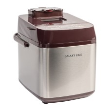 Хлебопечь GALAXY LINE GL2700, 600Вт, Жидкокристаллический дисплей, 19 программ, 220В/50Гц, Электронное управление, Вес выпечки: 500 и 750 г, 3 степени поджаривания корочки, Отложенный старт до 15 часов, Подогрев хлеба в течение 60 минут после приготовлени