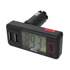 Автомобильный BT/­FM модулятор + зарядник Ritmix FMT-A775 MP3 car modulator USB charger, USB/­mSD/­AUX -> MP3 player, LCD, 5V/­2.1A, IR