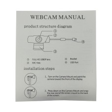 Веб-камера PC CAMERA Black-Orange USB/48dB (зел.короб)