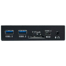 HUB передний 2 x USB3.2 / 1 x T-Flash / 1 x SD / 1 x Type-C / 1 x MJack