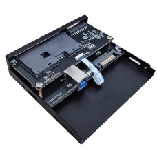 HUB передний 1xSD / 1xCard Reader / 2xUSB3.2 Gen1 / 2xUSB3.2 Gen2 / 1xType-C / 1xMicro / 1xAudio