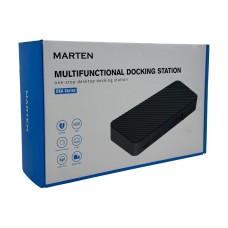 Докстанция Marten DKA20-V1 / 3xUSB3.0 / 3xUSB2.0 / 1xHDMI / 2xDP / 1xVGA