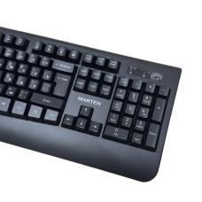 Клавиатура + Мышь Marten KM001 Беспроводной Анг/Рус/Каз Черный