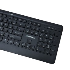 Клавиатура + Мышь Marten KM105 Беспроводной Анг/Рус/Каз, Черный
