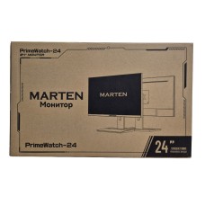 Монитор Marten 23.8" PrimeWatch-24 толстый 1920*1080P IPS, 75Гц, VGA, HDMI, DVI