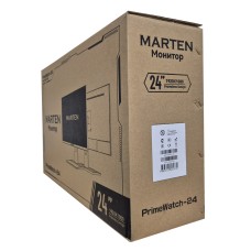 Монитор Marten 23.8" PrimeWatch-24 толстый 1920*1080P IPS, 75Гц, VGA, HDMI, DVI