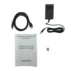 Монитор Marten 24 PixelPro X1 1K/FHD/75Гц/IPS/2xHDMI/VGA/DP/Mic-com/Kensigton/рег.выс/пов.90/Черный