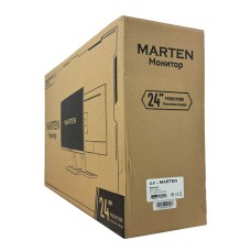 Монитор Marten 24 PixelPro X1 1K/FHD/75Гц/IPS/2xHDMI/VGA/DP/Mic-com/Kensigton/рег.выс/пов.90/Черный