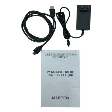 Монитор Marten 24 PixelPro 1K/FHD/75Гц/2xHDMI/VGA/DP/Mic-com/динам/Kensigton/фикс.подс/Черный
