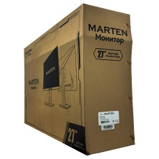 Монитор Marten 27 ClearView 1K/FHD/180Гц/IPS/2xHDMI/DP/Mic-com/динам/Kensigton/рег.выс/пов.90/Черный