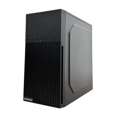 Корпус Marten Micro ATX 2U21A250WB6521 2xUSB2.0/место под Type-C/2xMic/с БП/Черная