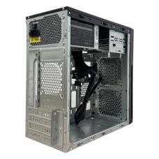 Корпус Marten Micro ATX 2U21A250WB6521 2xUSB2.0/место под Type-C/2xMic/с БП/Черная