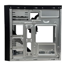 Корпус Marten Micro ATX 2U21A250WB6521 2xUSB2.0/место под Type-C/2xMic/с БП/Черная