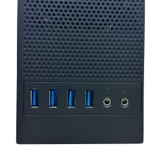 Корпус MARTEN SFF Black /БП/4хUSB3.0/CardReader/2xMic/Slim