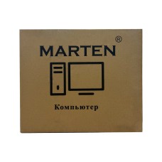 Корпус MARTEN SFF Black Type-C /БП/4хUSB3.0/CardReader/2xMic/Slim