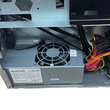 Корпус MARTEN SFF Black Type-C /БП/4хUSB3.0/CardReader/2xMic/Slim