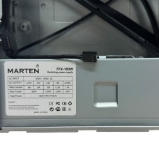 Корпус MARTEN SFF Black Type-C /БП/4хUSB3.0/CardReader/2xMic/Slim