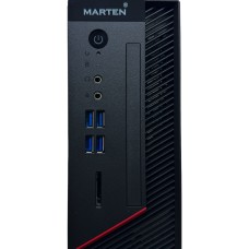 Корпус MARTEN SFF Black-Red /БП/4хUSB3.0/CardReader/2xMic/Slim
