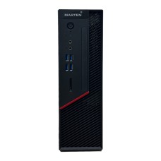 Корпус MARTEN SFF Black-Red /БП/4хUSB3.0/CardReader/2xMic/Slim