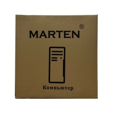 Корпус Marten MATX 1U32U21T1A250WB USB3.2/2xUSB2.0/Type-C/2xMic/с БП/Черная