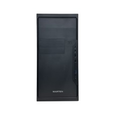 Корпус Marten MATX 1U32U21T1A250WB USB3.2/2xUSB2.0/Type-C/2xMic/с БП/Черная